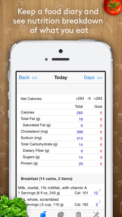Track3 - Diabetes Planner, Diabetes Glucose Logbook, Diabetes Tracker, Carb Counter(SI version) screenshot-4