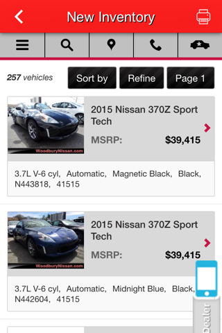 Woodbury Nissan screenshot 2