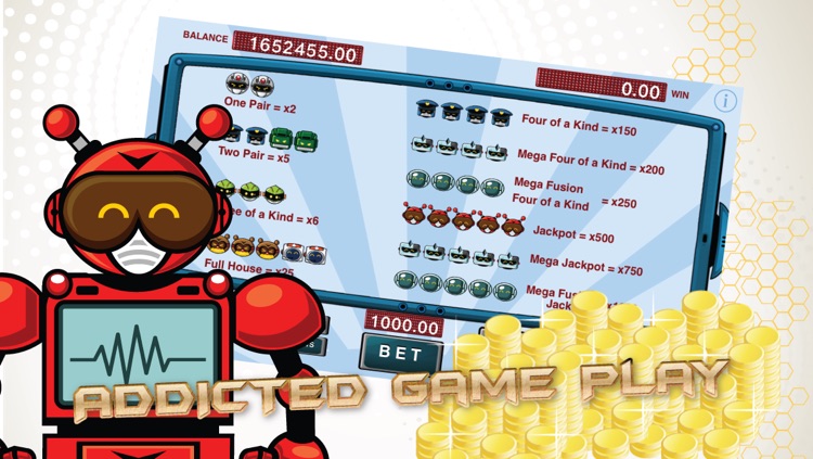 Robotic Cute Slot 777 alpha slot machine - Play tiny jackpot roulette with steel robot