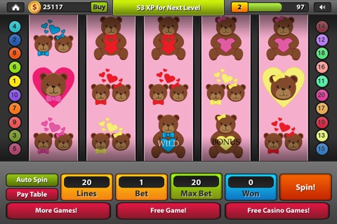 Valentine's Day Casino - Valentine Slot Machine with Love Bonus Games screenshot 2