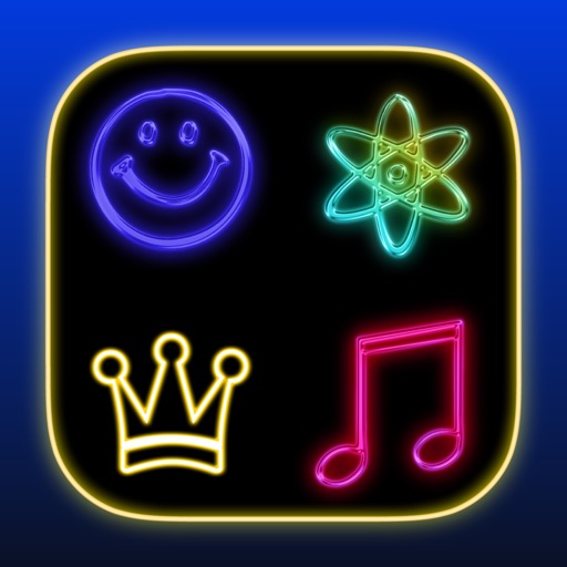Neon Match: Casual match symbols puzzle game with rewards icon