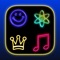 Neon Match: Casual match symbols puzzle game with rewards