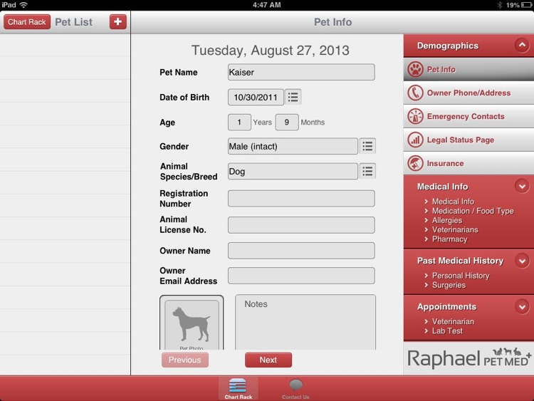 Raphael PetMed – Track Veterinary Medical Files For Your Pets