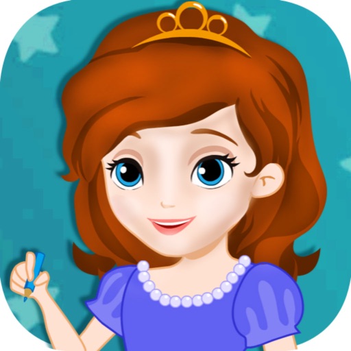 Princess Sofia Class Slacking-School  Drawing Game  & Slack Girl (Puzzles& riddles Game) Icon