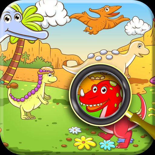 A Dinosaur Can you find it Puzzle Game for Kids Free icon