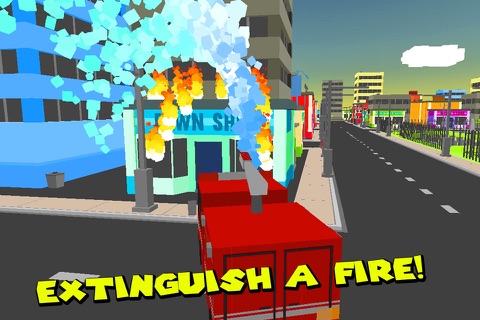 Fire Department: Cube Firefighter screenshot 4
