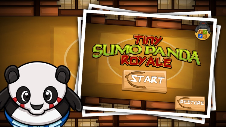 Tiny Sumo Panda : Ninja bear Royal whipeout tap fighting games for Iphone, Ipad & Ipod touch
