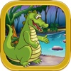 A jungle crocodile - Drop the Egg hatching game - Free Version