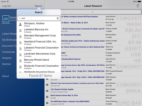 KBW Research screenshot 4