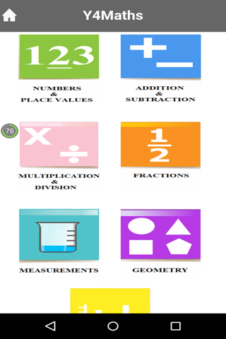 Y4Maths screenshot 3