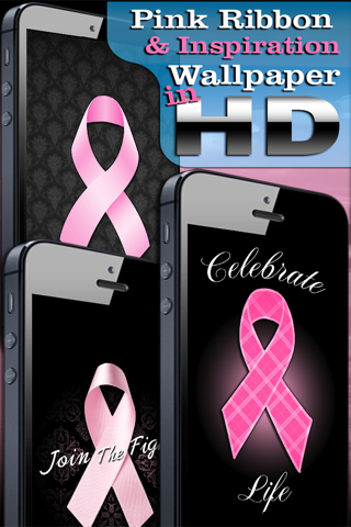 Pink Ribbon (Breast Cancer) Wallpaper FREE! - Backgrounds & Lockscreens screenshot 2