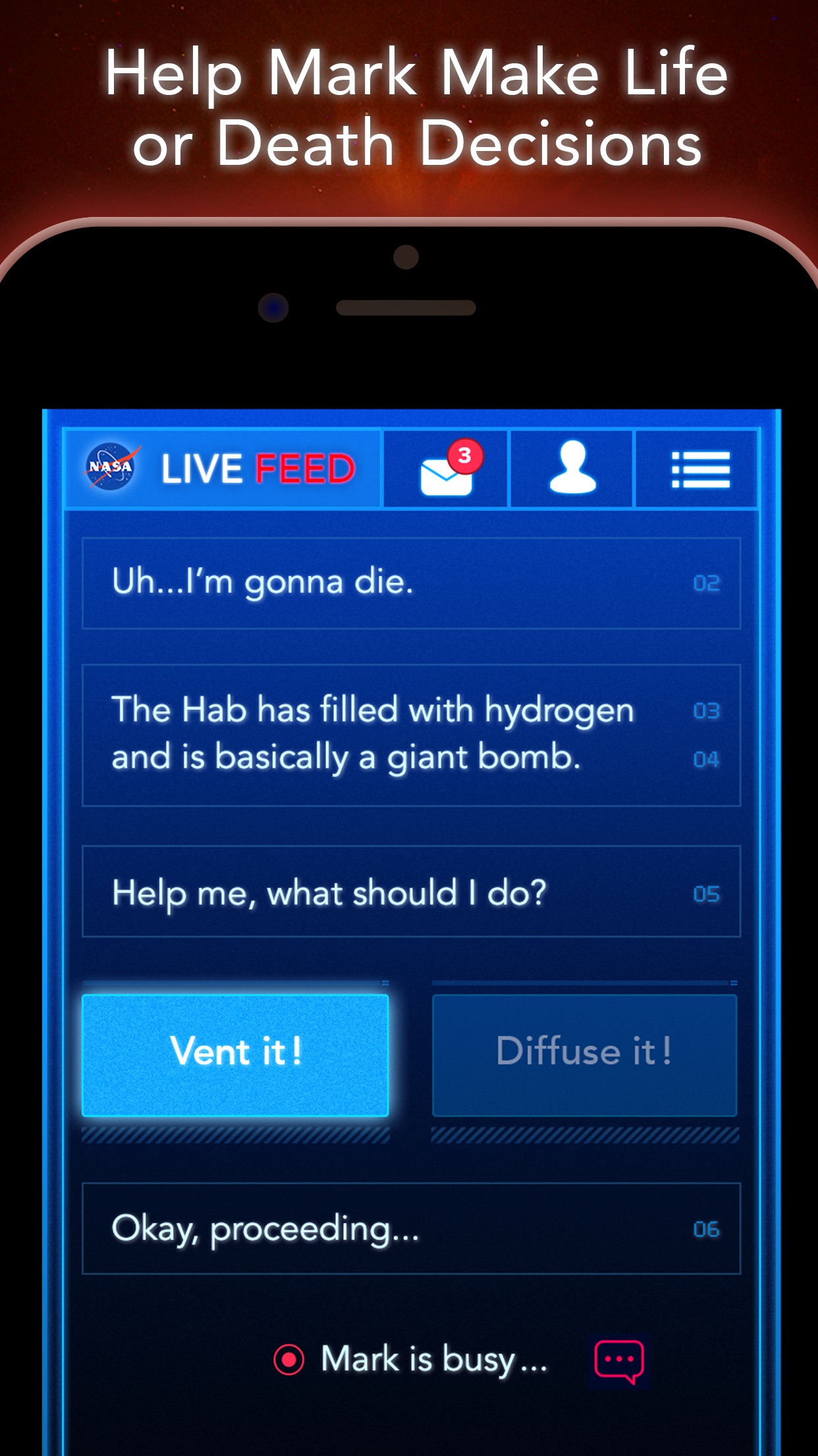 Screenshot do app The Martian: Official Game