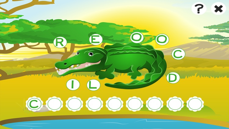 ABC safari games for children: Train your word spelling skills of wild animals for kindergarten and pre-school screenshot-3