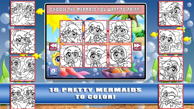 Girls Coloring World - My First Fairy Mermaid Color & Play Makeover Game (Lite)