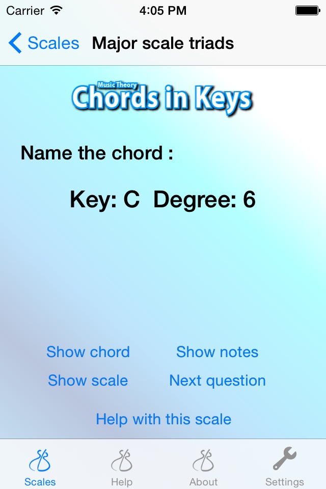 Music Theory - Chords in Keys screenshot 2