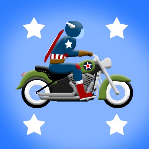 Captain America Motorcycle Mayhem Icon