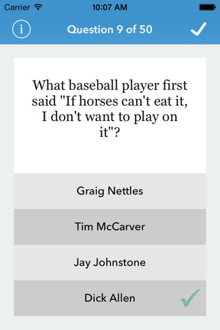 Baseball Trivia for The Factual Intellectual® screenshot 4