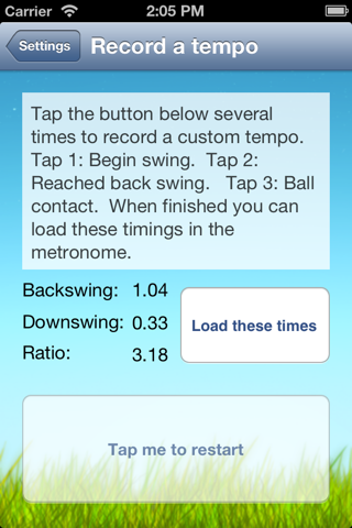 Swing Tempo Trainer screenshot 2