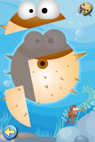 Ocean Puzzle - Coloring the Sea Fish Drawings - Games for Kids Lite screenshot 2
