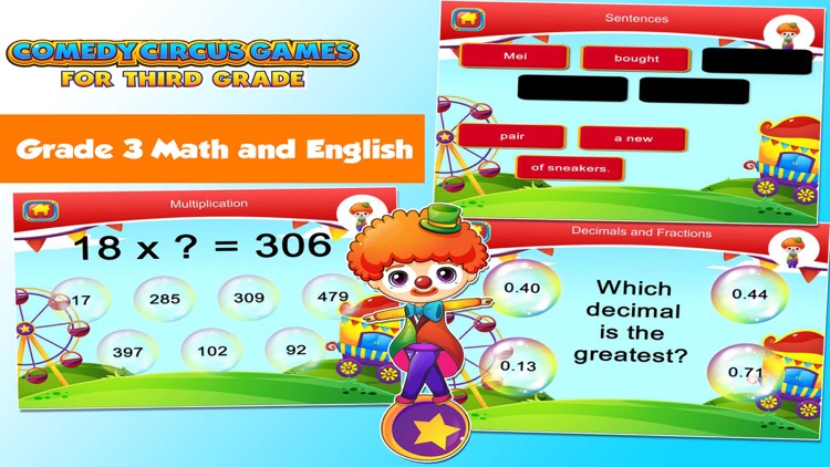 Third Grade Games with the Circus School Edition