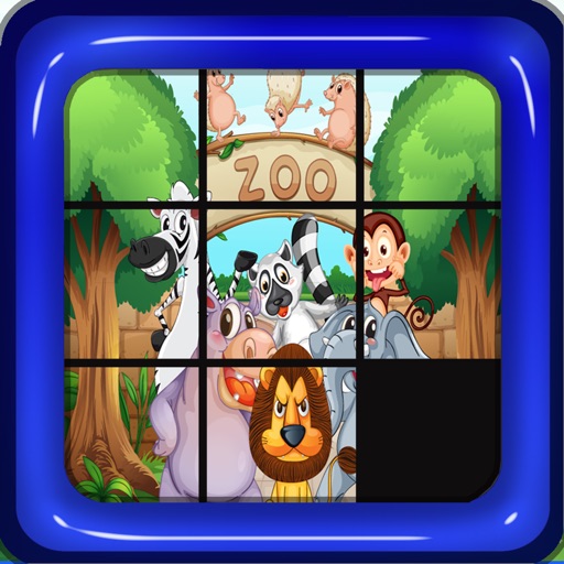 Little Zoo Photo Puzzle Free Game Icon