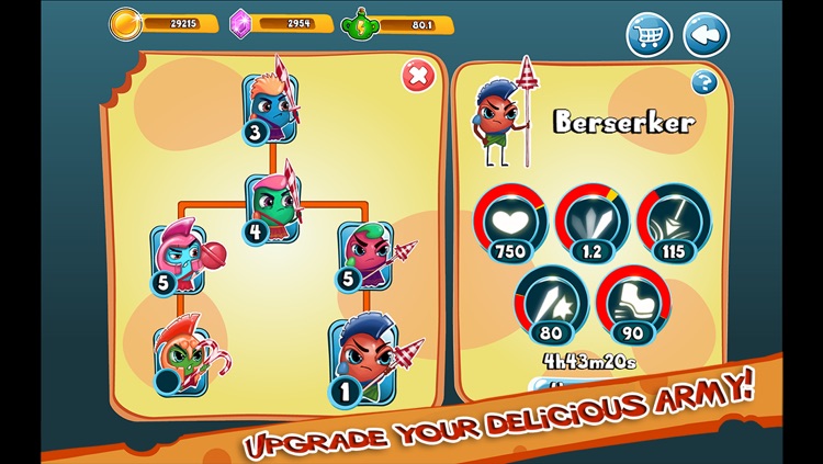 Food Battles HD - Addicting Real Time Strategy War Game screenshot-3