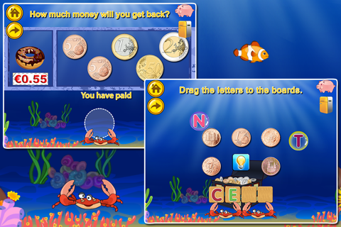 Euro€(LITE): Coin Math for kids, educational  learning games education screenshot 2