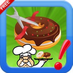 Cut The Donuts yummy : Slice rope to bake bakery cooking Chef