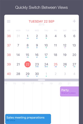 NOW calendar screenshot 3