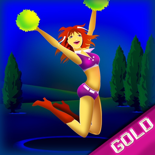 Sexy Cheerleader Trampoline Mega Jump : The High School Campus Gym Adventure - Gold Edition icon