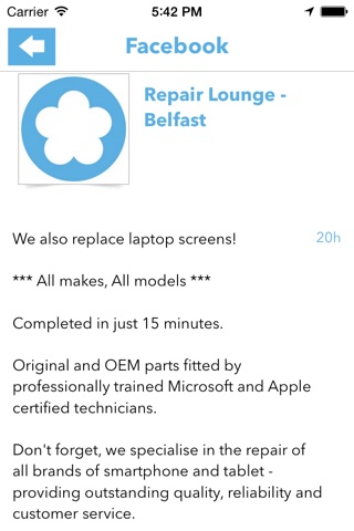 Repair Lounge Belfast screenshot 2