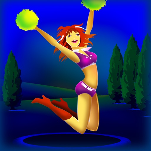 Sexy Cheerleader Trampoline Mega Jump : The High School Campus Gym Adventure - Free Edition