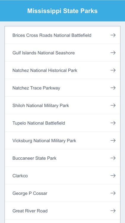 Mississippi National Parks & State Parks