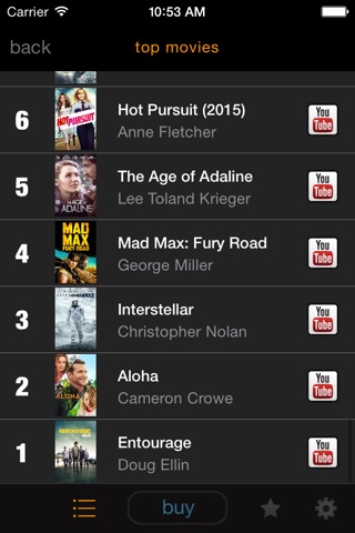 my9 Top 40 : US movie charts screenshot 3