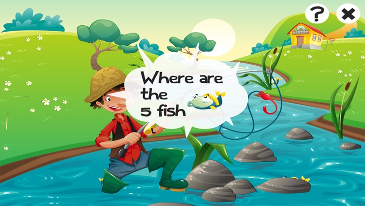 Fishing game for children age 2-5: Fish puzzles, games and riddles for kindergarten and pre-school