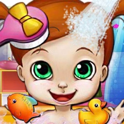 Cute Girl Bath & Bed & Dress up - Kids Game