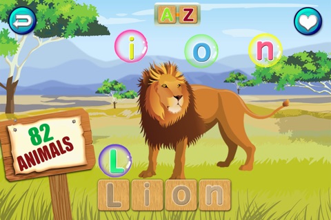 Animal Words: Educational Sight Words & First Words Game for Preschool Kids screenshot 2