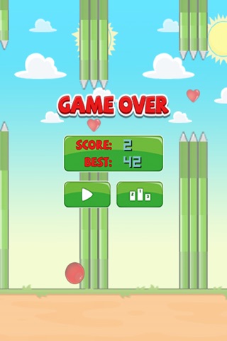 Flappy Red Ball - Tiny Flying screenshot 4