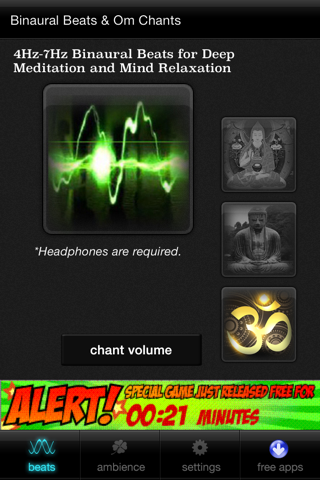 iMeditate Samadhi - Binaural Beats for Deep Meditation Chanting and Mind Relaxation screenshot 2