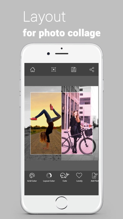Layout from Limitless Pro - a Photo Collage with Grid and Color for layout Instagram