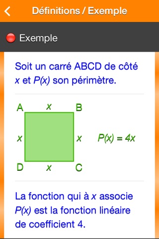 Fonctions Linéaires screenshot 2