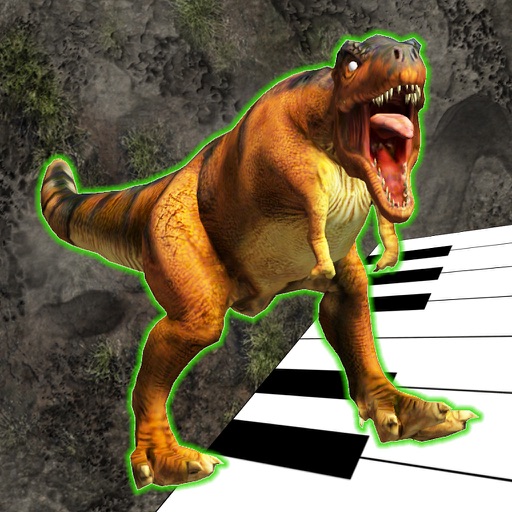T. Rex Dinosaur Roar Jurassic Animated 3D Piano Icon