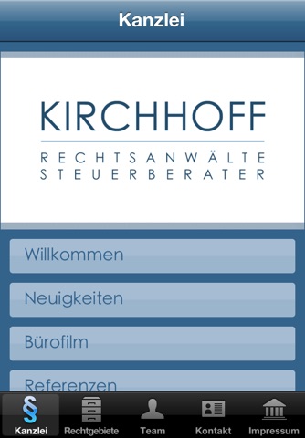 KIRCHHOFF Rechtsanwälte Steuerberater screenshot 2