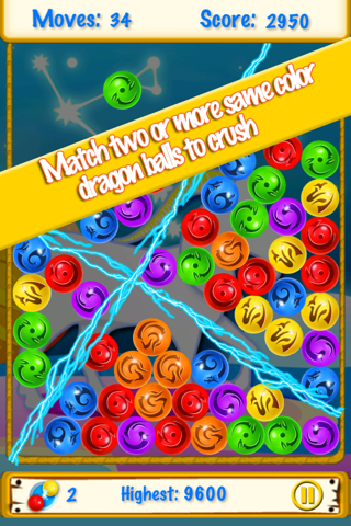 Dragon Jewels Pop Star-Unique casual puzzle physics crush match-2 game! screenshot 2