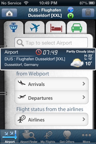 Düsseldorf  Flight Info + Tracker DUS screenshot 3