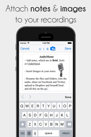 Audio Memos: Trimming, Playback, Notes and Podcasts screenshot 4