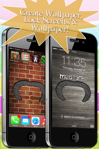Mustache Mania for iOS7! - FREE HD Theme and Wallpaper Creator screenshot 4