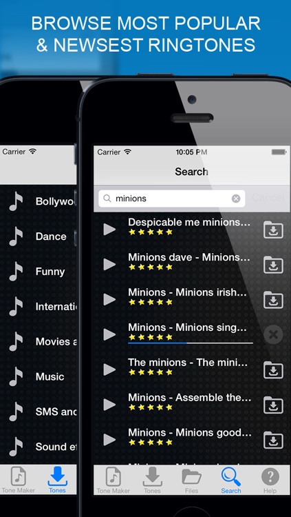 Ringtones iOS 7 Edition.