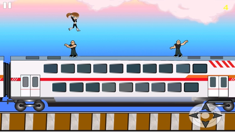 Agent Blonde Kicks Booty - Train Escape Battle Game