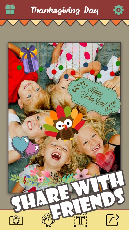 Thanksgiving Day Makeover - Visage Photo Editor to Swirl Holiday Stickers on Yr Face screenshot-4
